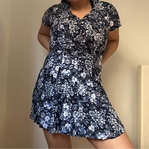 Floral Navy Dress